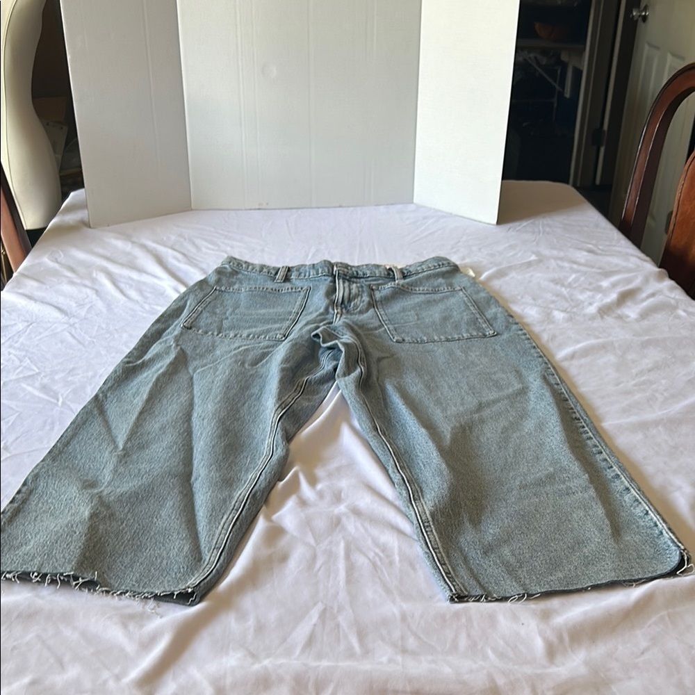 Casual Light Blue Denim Pants